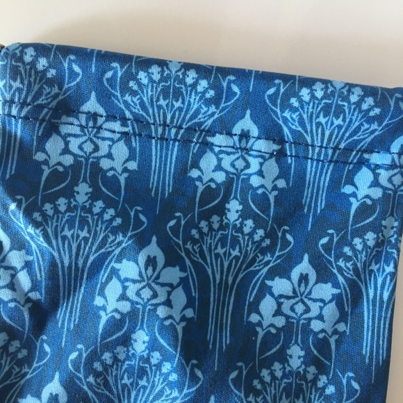 2 Soft Eyeglass Case pouch bag, Iris apfel x Zenni blue flowers, zeelool grey - Picture 3 of 8